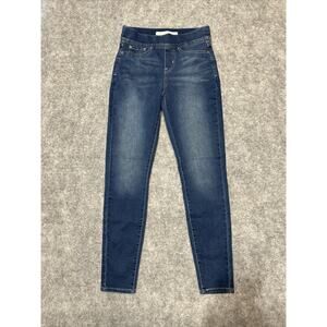 Signature Levi's Totally Shaping Pull On Skinny Women's Jeans Size 4M Blue 27x30